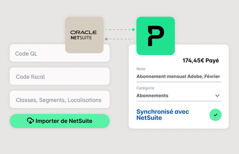 illustration de l'intégration native avec Oracle NetSuite